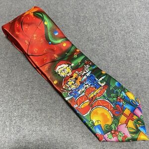 Jerry GARCIA Mens Merry Christmas Collection 62 Neck TIE Drums Guitar Presents